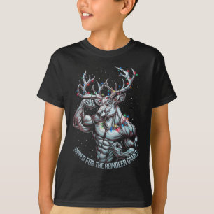 Camiseta Ripped For The Games Engraçado Workout R