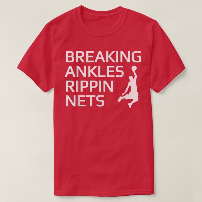 Camiseta Rippin Nets De Ankles De Basquete (Frente do Design)