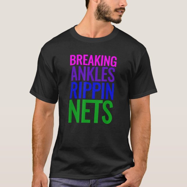 Camiseta Rippin Nets De Ankles De Basquete (Frente)