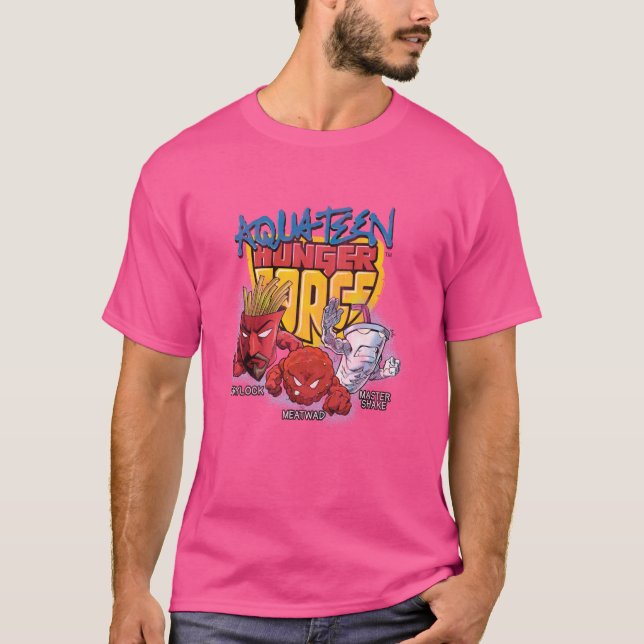 Camiseta Ripple Junction x Aqua Teen Fome Force Group Adu (Frente)