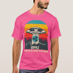 Camiseta Ripple Xrp Hodl Vamos Para A Lua Engraçada