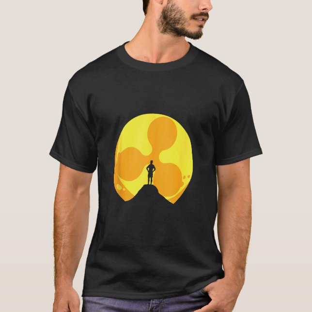 Camiseta Ripple Xrp Moon Cryptocurrency Blocchain Trader I (Frente)