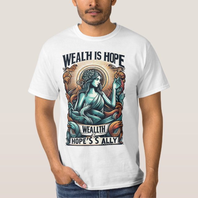 Camiseta Riqueza é Ally da Esperança (Frente)