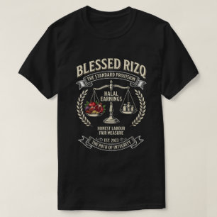 Camiseta Riqueza Halal Abençoada Rizq
