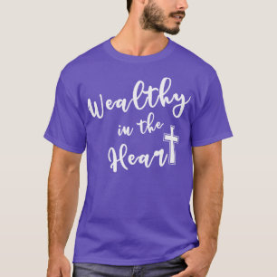 Camiseta Riqueza na Cruz Cristã do Coração