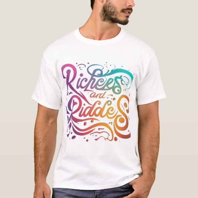 Camiseta Riquezas e enigmas (Frente)