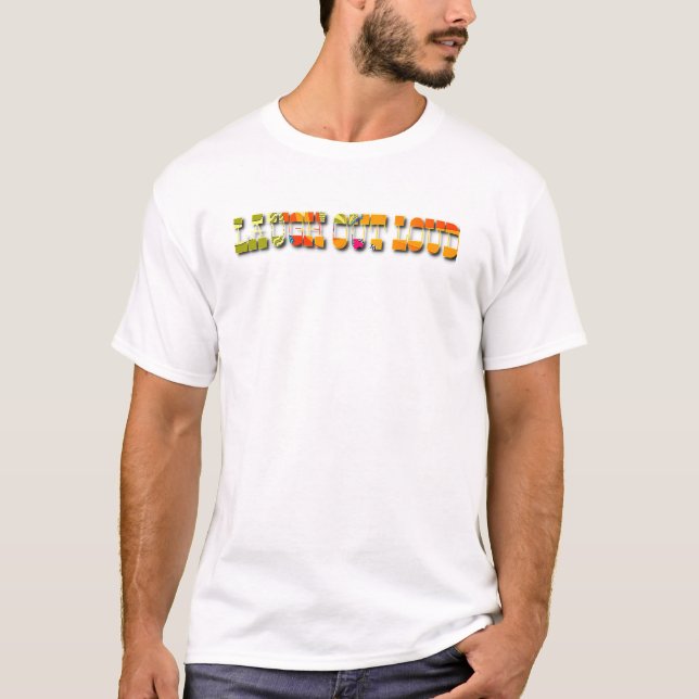 Camiseta Rir Alto Homem Branco (Frente)