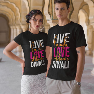 Camiseta Rir ao vivo comemorar Diwali