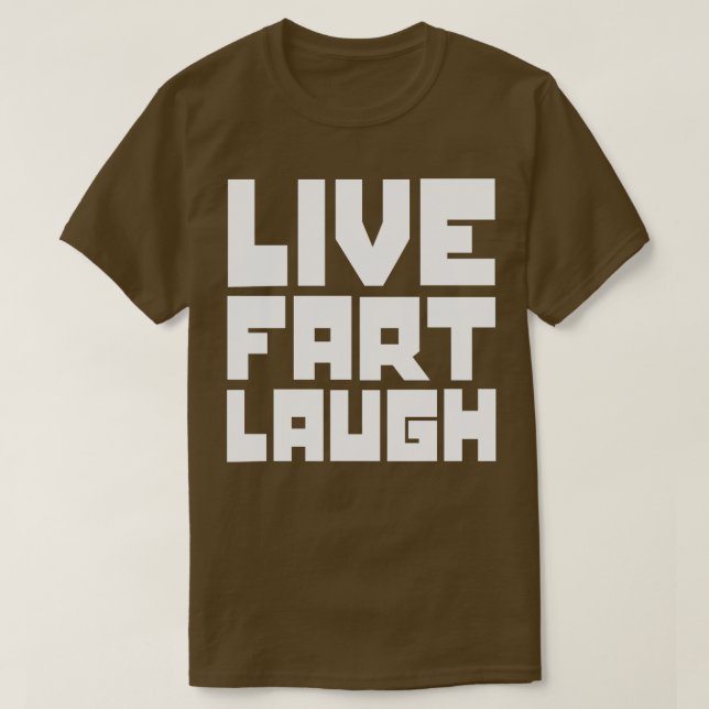 Camiseta Rir de peido vivo (Frente do Design)