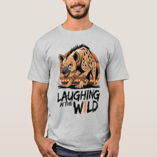 Camiseta Rir no Estilo Tribal Selvagem - Hyena Feroz