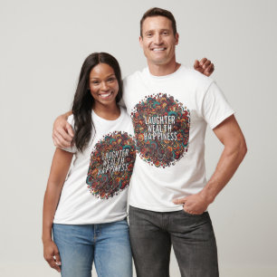 Camiseta "Rir, Riqueza,