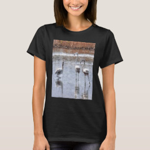 Camiseta Riscar A Pose Flamingo Watercolor 1