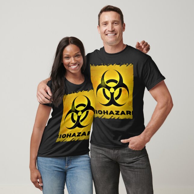 Camiseta Risco biológico curta (Unissex)
