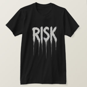 Camiseta Risco de Tinta Pingando Tipografia Grunge Streetwe