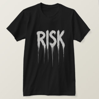 Camiseta Risco de Tinta Pingando Tipografia Grunge Streetwe