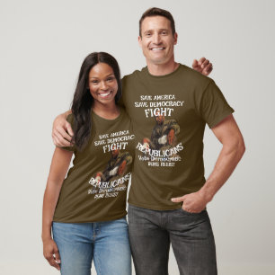 CAMISETA RISCO DOS DEMS TRUMPS TL WT HG SAÚDE ASSISTÊNCIA M