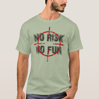 Camiseta risco e divertimento