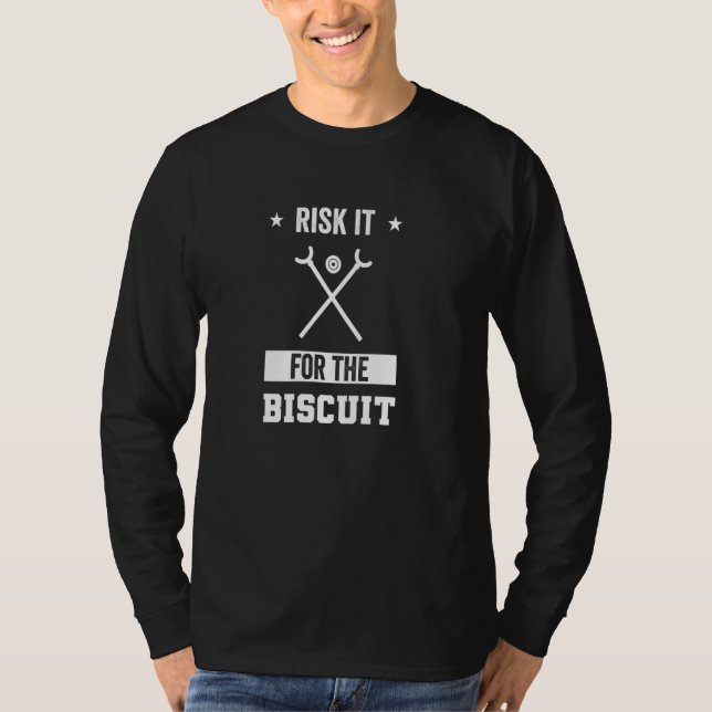 Camiseta Risco Para O Bordo Do Biscoito (Frente)