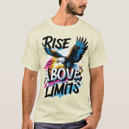 Camiseta Rise Above Limits | Bold Eagle Motivational