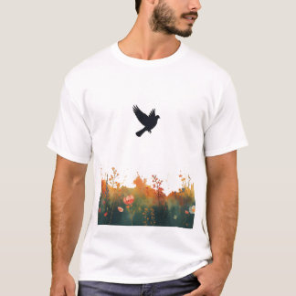 Camiseta Rise Above War – Peace Dove Graphic Tee
