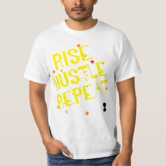 Camiseta Rise hostle repeat trending motiveted T shirt 