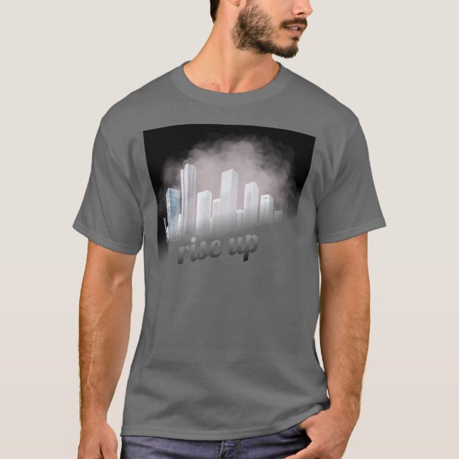 Camiseta Rise Up Vươn Lên Giữa Thành Phố Mờ Sương | Urban T (Frente)