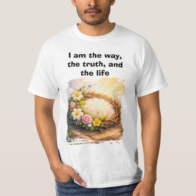 Camiseta Risen Jesus Empty Tomb 3D Papercut Men’s Tee (Frente)