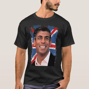 Camiseta Rishi Sunak Primeiro-Ministro indiano do Reino Uni