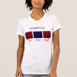 Camiseta Riso vivo do amor da felicidade