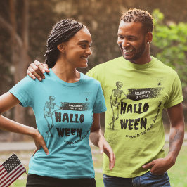 Camiseta Risos e temores: Halloween de Coleção Humorosa