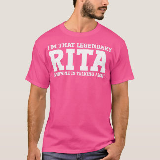Camiseta Rita Personal Name Women Girl Engraçado Rita