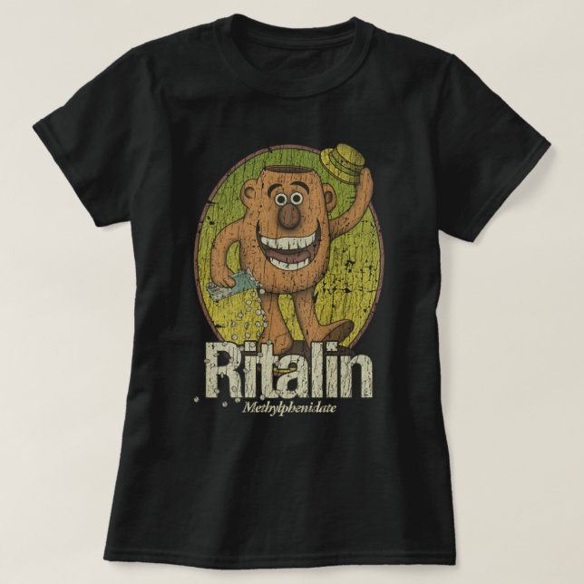 Camiseta Ritalin Man 1975 T-Shirt (Frente do Design)