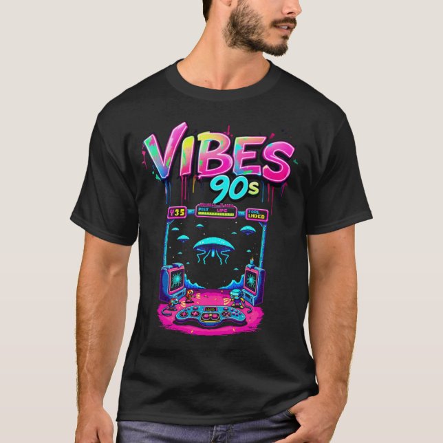 Camiseta Ritmo da Arcade Retroativa (Frente)