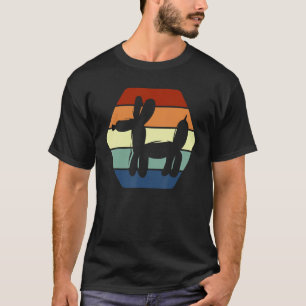Camiseta Ritmo De Cão Animal Ritorante Modelagem De Balões