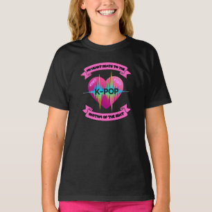 Camiseta Ritmo de som cardíaco do KPop Design do ventilador