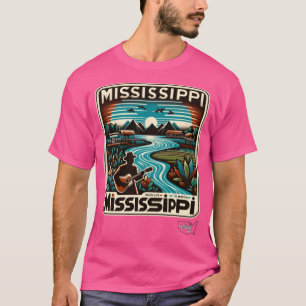 Camiseta Ritmo do Mississippi Delta Blues Rio Música Améric