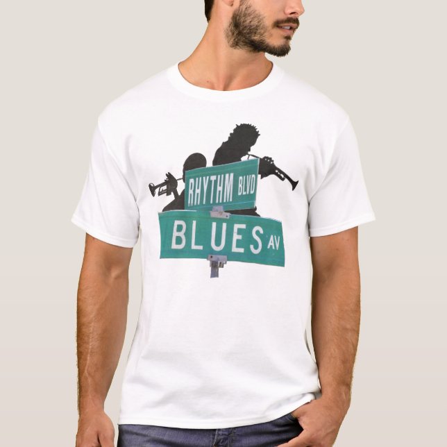 Camiseta ritmo e blues (Frente)