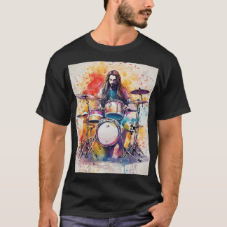 Camiseta Ritmo em movimento: Etiqueta de Poster de Desempen