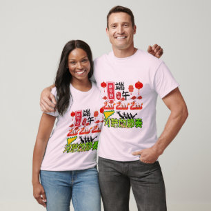 Camiseta Ritmos do Tambor do Rio rosa pálido