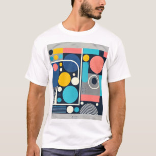 Camiseta Ritmos Geométricos Vibrantes: A Mistura Perfeita d