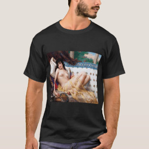 Camiseta Ritual de Café Gótico com Bruxas e Fogo