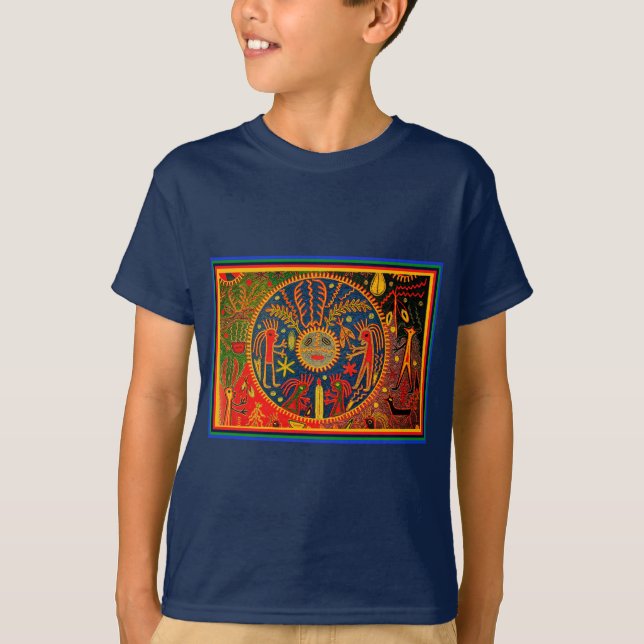 Camiseta Ritual de fertilidade de Huichol (Frente)