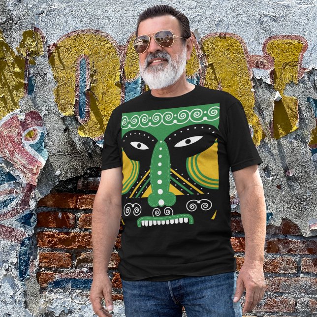 Camiseta Ritual Tribal Verde (Criador carregado)