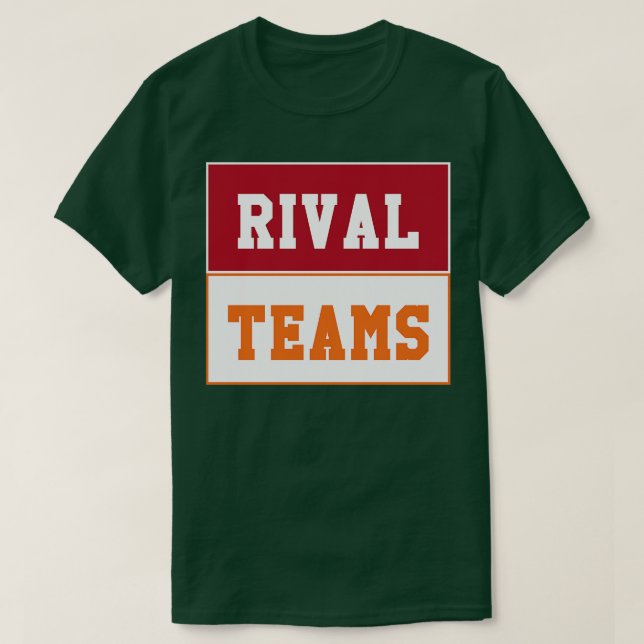 Camiseta Rival Teams Alabama vs Tennessee TShirt (Frente do Design)
