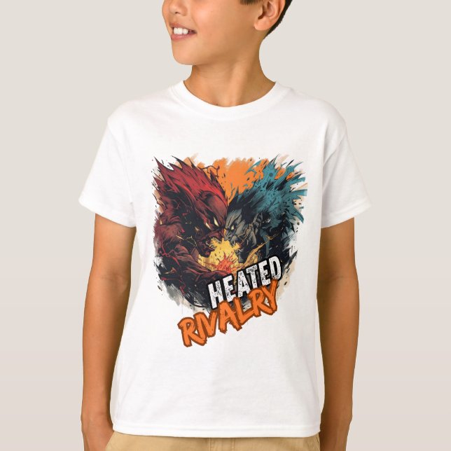 Camiseta rivalidade acalorada (Frente)