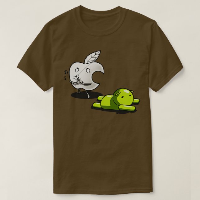 Camiseta Rivalidade de alta tecnologia divertida Techie App (Frente do Design)