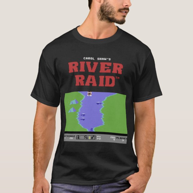 Camiseta River Raid para C64 e amigo de outros computadores (Frente)