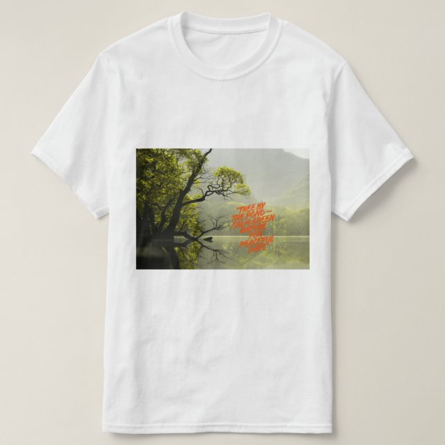 Camiseta River Side Forest Image - Scenic Waterside Nature  (Frente do Design)