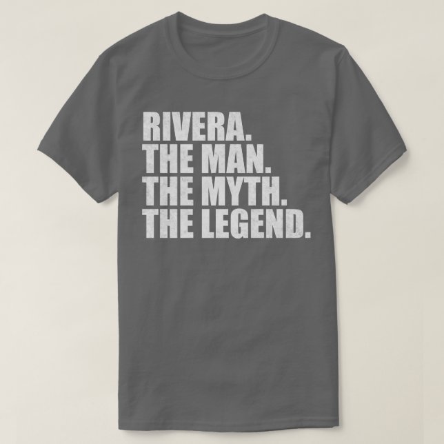 Camiseta Rivera Nome da família Rivera sobrenome Rivera S (Frente do Design)