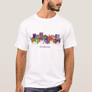 Camiseta Riverside California Skyline